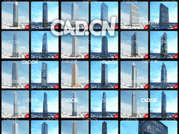 52栋摩天大厦高层建筑C4D模型