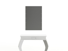 C4D美发沙龙镜子和橱柜Hair Salon Mirror and Cabinet 3D Model