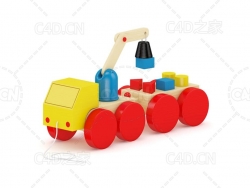 吊车儿童玩具C4D模型