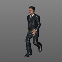 商业男士C4D绑定(走路动作)模型 man 03