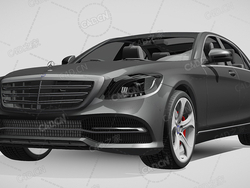 梅赛德斯奔驰s450汽车豪华轿车2018款C4D汽车模型下载