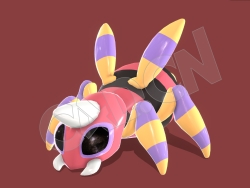 色彩明亮的卡通蜜蜂昆虫模型