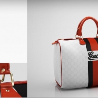 红白相间的女性皮包C4D模型 Women purses 3D model