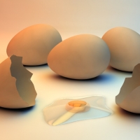 鸡蛋C4D模型 Egg 3d model