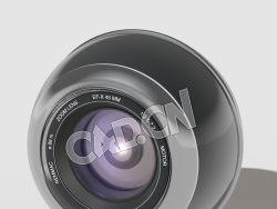 C4D球形监控摄像头模型 Sphere Cam