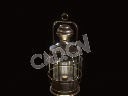 C4D复古油灯模型 Lantern 1