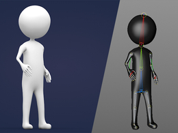 火柴人3D卡通小人模型 stickman 3d model