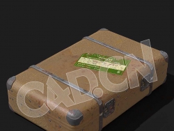 C4D复古手提箱模型 Vintage-Suitecase 3d model
