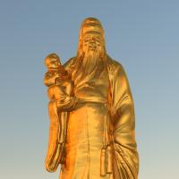 福星神像雕塑3D模型
