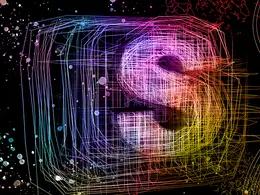 C4D线框文字创意工程文件 Wire Frame text