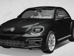 大众甲壳虫涡轮增压2017款C4D汽车模型下载