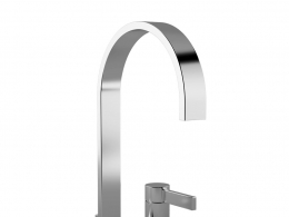记忆双孔台盆龙头 (卫浴水龙头)3D模型素材下载Mem Two Hole Basin Mixer by DornBrach
