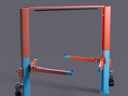 汽车升降机C4D模型 Car-Lift
