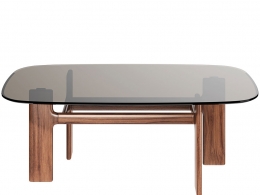 博纳尔多河马木制餐桌3D模型素材下载Hippos Wood Dining Table by Bonaldo