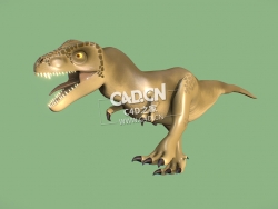 卡通恐龙暴龙霸王龙C4D模型 Cartoon Trex