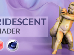 C4D Redshift材质 土黄色变色材质 Redshift iridescent shader