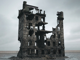 战后损毁模型：战争摧毁的建筑