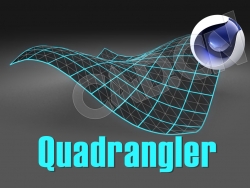 C4D四边形布线优化插件 C4DPlugin Quadrangler v1.0 For Cinema 4D R21-R23