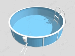 卡通低面游泳池 pool