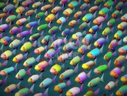 250种C4D卡通金鱼模型合集