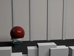 C4D圆球移动简易动画工程文件