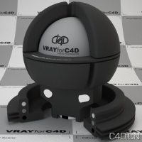 vray for c4d材质：Rough Metall Anthrazit 001