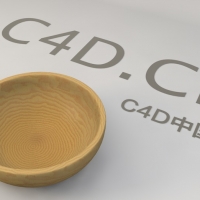 木盆3D模型 Wooden Bowl