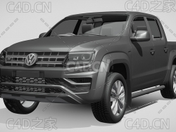 大众Amarok皮卡汽车2020款C4D汽车模型下载