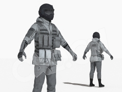 地震救援队人员C4D人物绑定模型IG_Quake_A