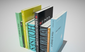 书籍模型二（c4d for vray渲染）Books model