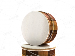 手鼓乐器C4D模型