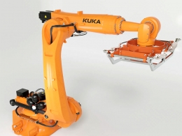 KUKA库卡工业六轴机器人机械手臂Quantec自动化生产线设备工业4.0智能制造设备三维模型Robot Kuka Quantec With Palet Gripper