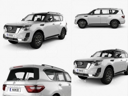 2020款日产途乐旗舰版Patrol Ti-L越野汽车 Nissan Patrol Ti L 2020 3D Model