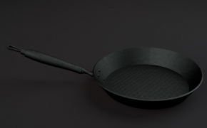 平底锅/不粘锅C4D模型 Pan 3D model