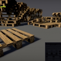 包装木箱3D模型 Free Wood Pallet Pack