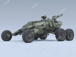 机甲战车C4D模型Cicada