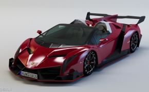 兰博基尼兰博基尼Lamborghini Veneno Roadster 2014 LP750-4 Roadster C4D模型