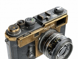 老式尼康旁轴相机C4D模型 Nikon S3