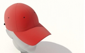 红色鸭舌帽C4D模型Red peaked cap model