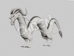 C4D中国龙卡通动漫模型 Day 8 Air Snake