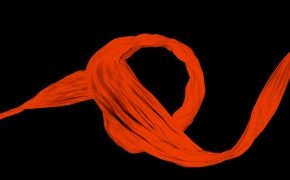 丝绸 红绸C4D模型