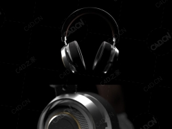 专业头戴式耳机模型Redshift渲染 Audifonos