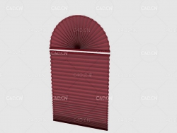 C4D客厅窗帘卧室窗帘室内窗帘模型 Curtain 3D Model-55