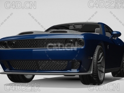 道奇挑战者地狱猫汽车2019款C4D汽车模型下载