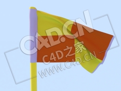 C4D足球角旗体育用品模型 Corner-Flag