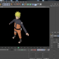 【火影忍者】漩涡鸣人模型C4D