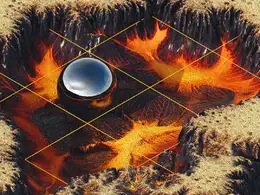 C4D实用工程第75季：融岩火山坑C4D工程文件 c4d project