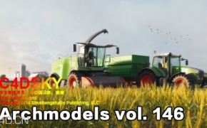 30组不错农业机械建筑可视化三维模型Evermotion Archmodels Vol.146