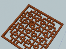 SU模型：中式窗格5 Pane