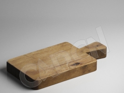 C4D实木菜板案板砧板模型 CutingBoard